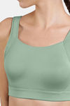 Amante High Impact Anti Microbial Sports Bra - Granite Green — thumbnail 6